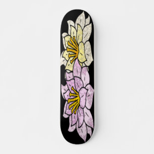 Skateboard Design vectoriel des fleurs de dessin