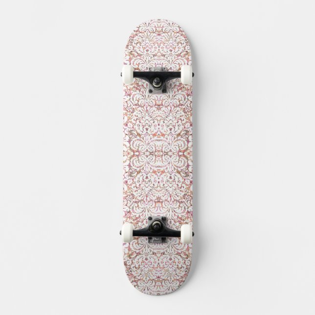 Skateboard Design vintage rose pâle (Recto)