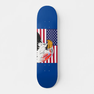 Skateboard Dessin américain d'un aigle