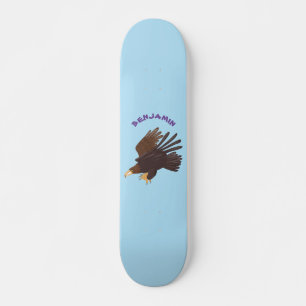 Skateboard dessin humoristique d'aigle royal