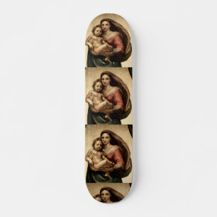 Skateboard Détail de la "Vierge Sixtine" de Raphael (vers 151