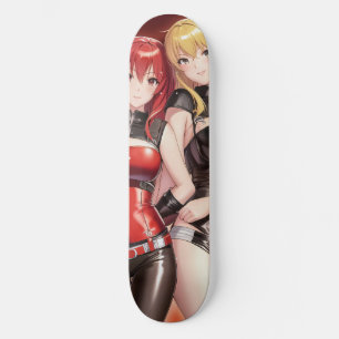 Skateboard Deux Filles Anime