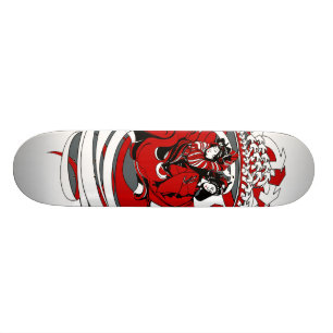 Skateboard Deux geishas avec la conception graphique