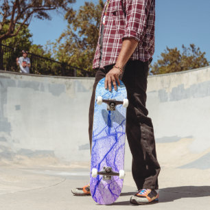 Skateboard Deux tons de marbre pourpre