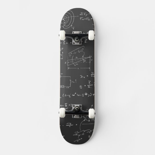 Skateboard Diagrammes et formules de physique (Recto)