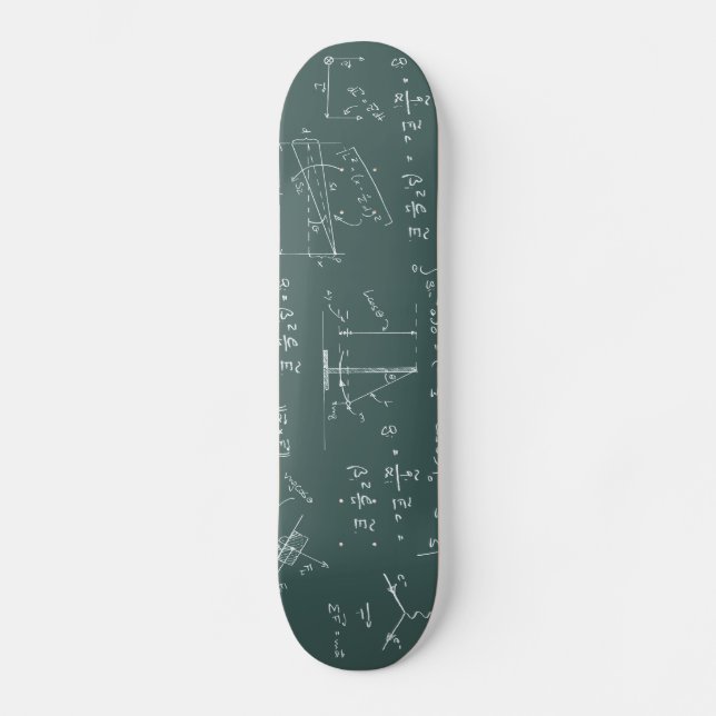 Skateboard Diagrammes et formules de physique (Recto)