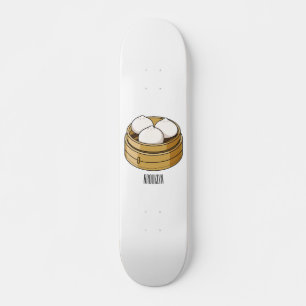 Skateboard Dim sum dessin animé