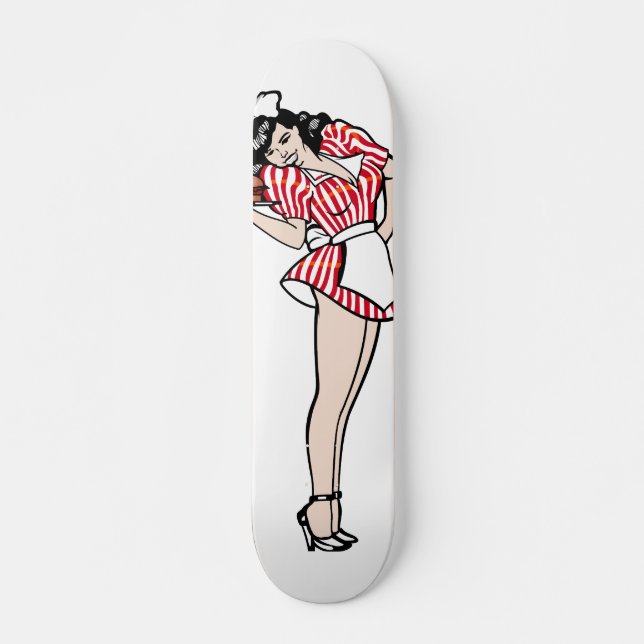 Skateboard Diner Girl (Devant)