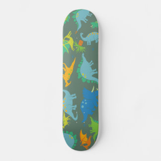 Skateboard Dinosaure Green Blue Dino Boys