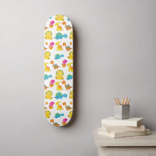 Skateboard Dinosaures Mignons, Motif De Dinosaures, Baby Dino