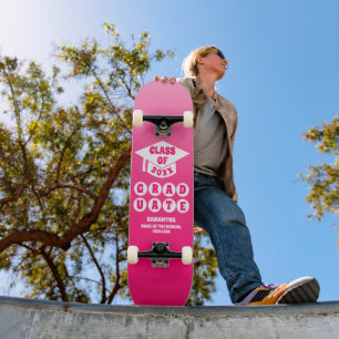 Skateboard Diplôme de dégradé rose Ombre