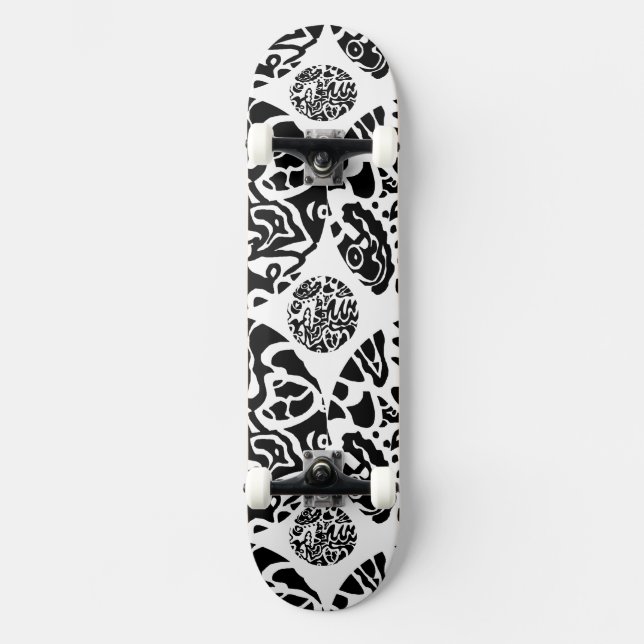 Skateboard "Disque de poisson" Abstrait (Recto)