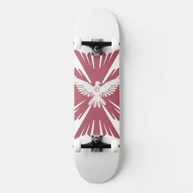 Skateboard Divine colombe de paix (Recto)