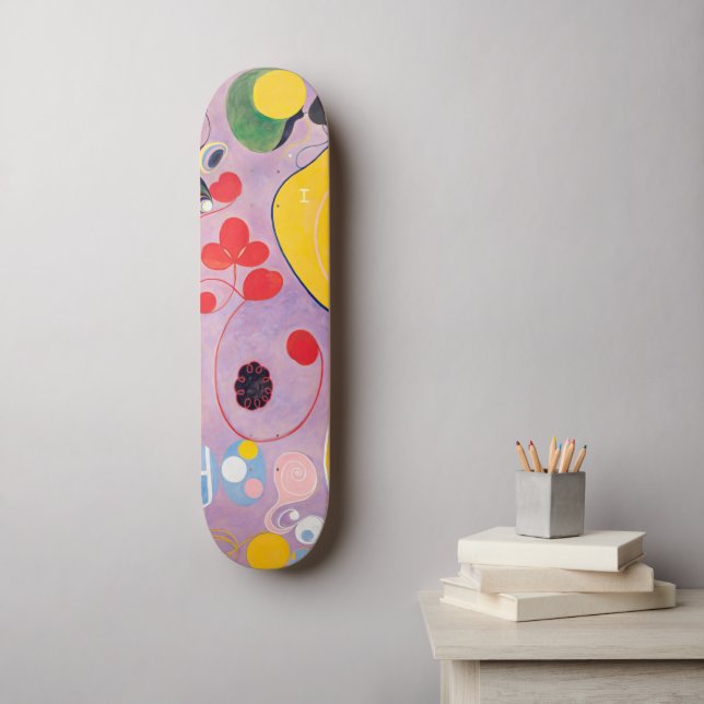 Skateboard Dix plus grandes, no 7 | Hilma af Klint | Skate (Art mural)