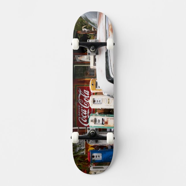Skateboard Dixon, Nouveau Mexique, Etats-Unis. Voiture (Recto)