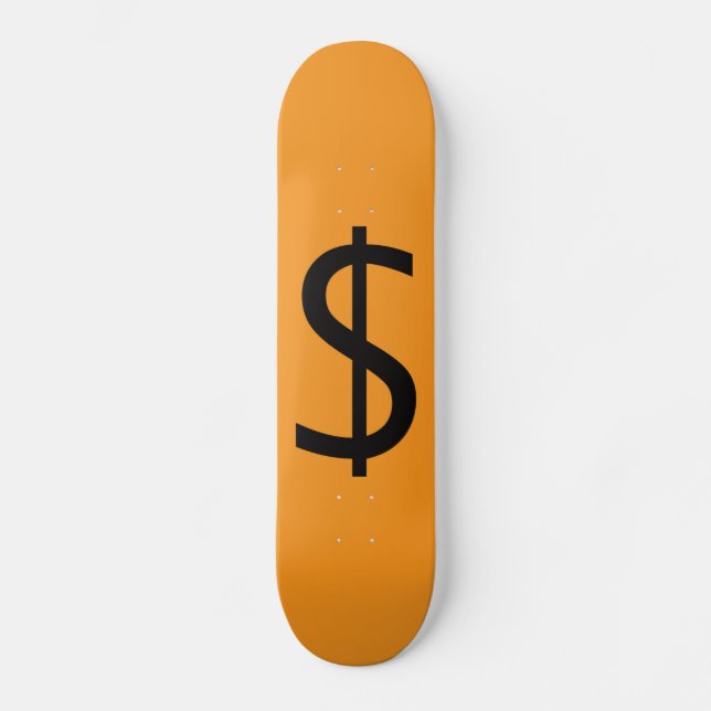 Skateboard Dollar $igne Orange  (Recto)