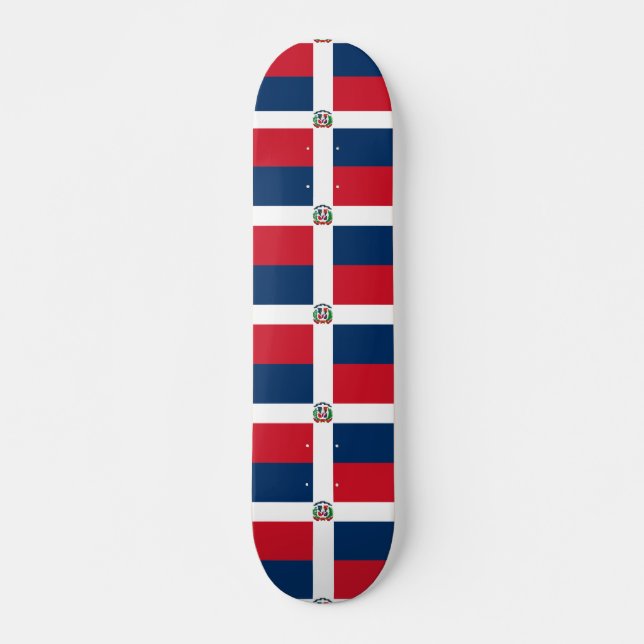 Skateboard Dominican Republic flag (Devant)