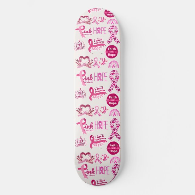 Skateboard Don pour le survivant du cancer - Guerrier (Recto)