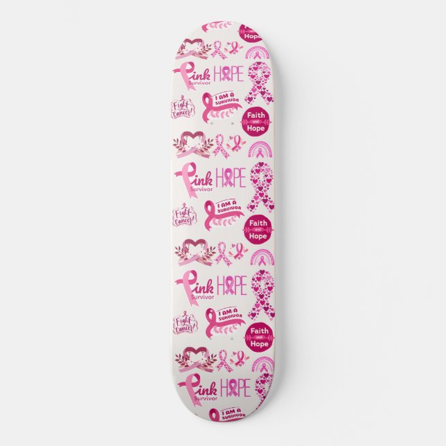 Skateboard Don pour le survivant du cancer - Guerrier (Recto)