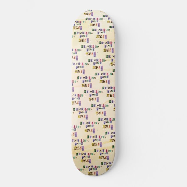 Skateboard Donnez-vous la priorité (Recto)