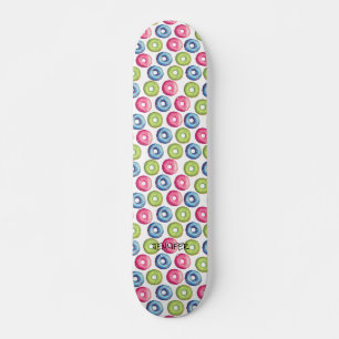 Skateboard Donuts et nom ou blanc de texte