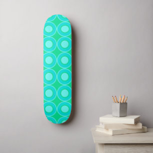 Skateboard Donuts turquoises Avec Remplissage Sur La Mention