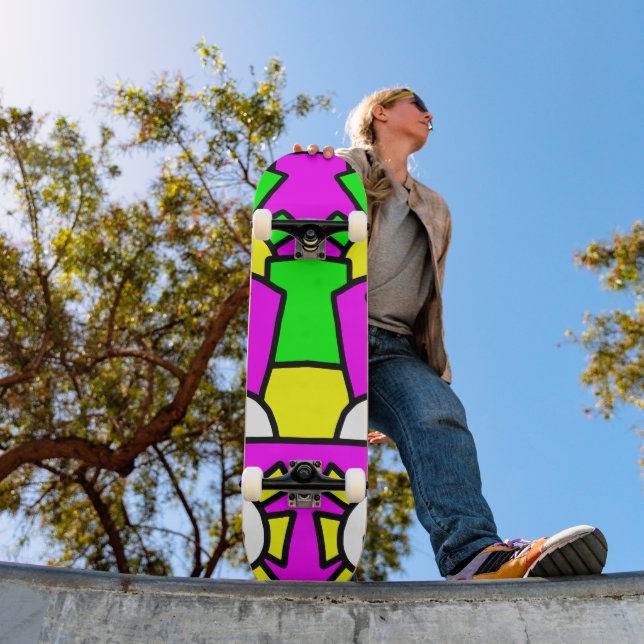 Skateboard Doodle Festif Art 42 (Extérieur 1)