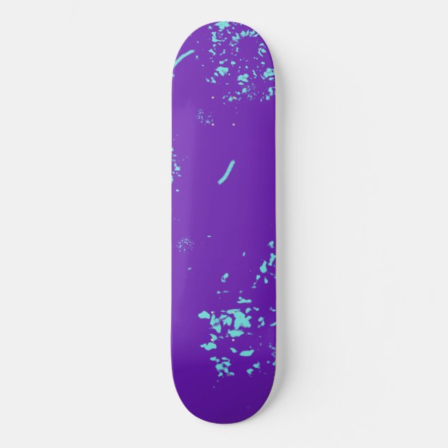 Skateboard Doodles bleu clair violet (Recto)