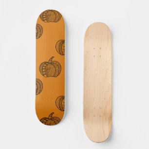 Skateboard Doodles d'Halloween boho mandala citrouilles Autom