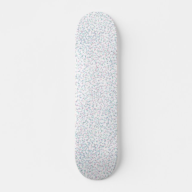 Skateboard Dots de printemps colorés  (Devant)