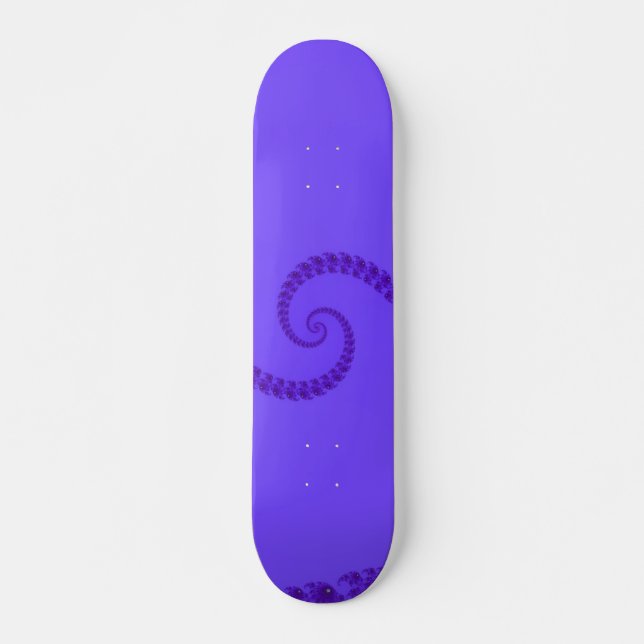 Skateboard Double planche à roulettes en spirale pourpre (Devant)