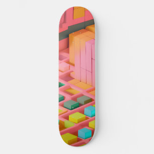 Skateboard Douceur aux couleurs vives