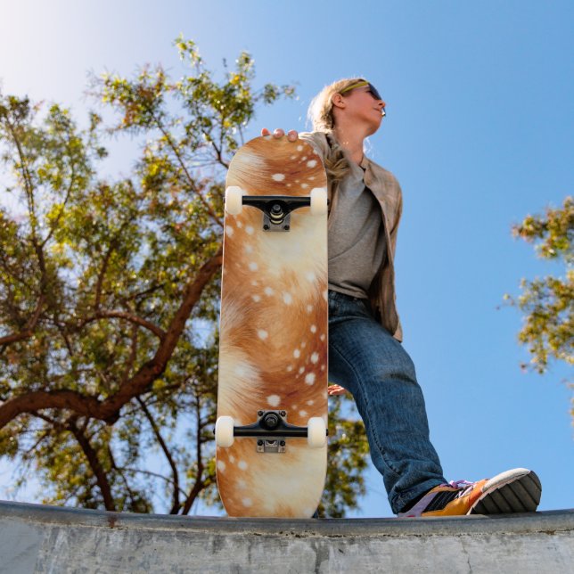 Skateboard Doux Fourrure Faon Bois Douillet (Extérieur 1)