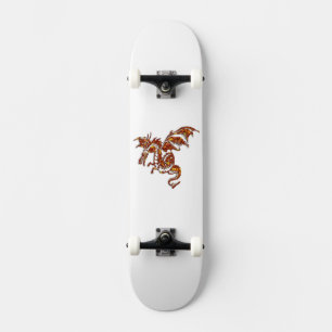 Skateboard Dragon à flamme volante