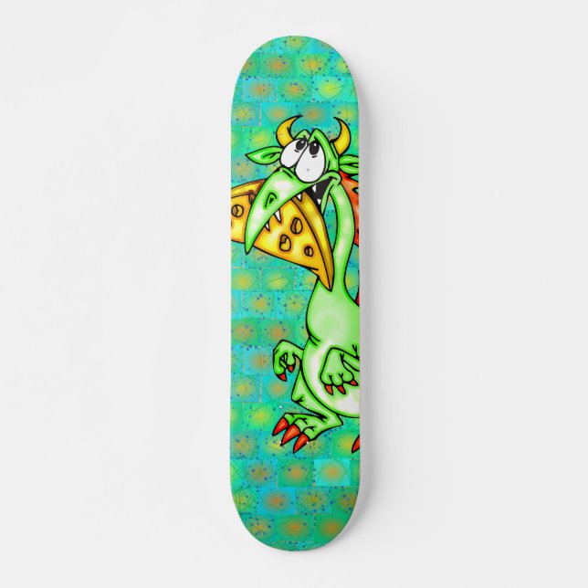 Skateboard Dragon affectueux de fromage (Devant)