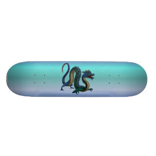 Skateboard Dragon bleu