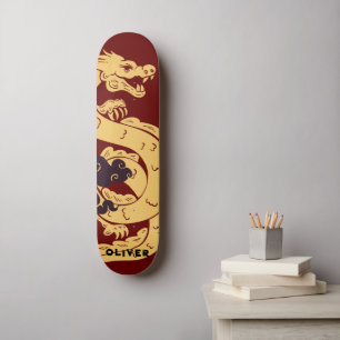 Skateboard Dragon chinois personnalisé