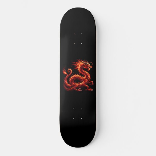 Skateboard Dragon de feu (Recto)