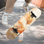Skateboard Dragon d'or mythique cool qui s'envole dans les nu<br><div class="desc">Le skateboard présente une illustration époustouflante représentant un dragon doré majestueux qui s'envole majestueusement à travers les nuages, ses écailles scintillant alors qu'il bougeait avec un rythme élégant et puissant. ♥ Si vous avez besoin d’aide, n’hésitez pas à me contacter via le "CONTACT SELLER" et je suis heureux de vous...</div>
