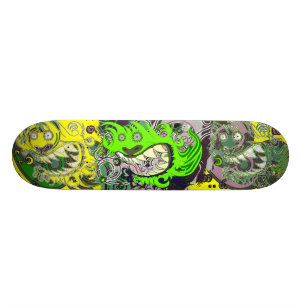 Skateboard Dragon fou (Vert)