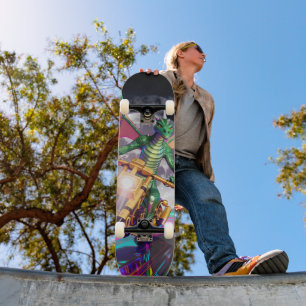 Skateboard Dragon Motocycliste