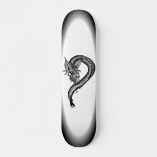 Skateboard Dragon noir et blanc