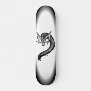 Skateboard Dragon noir et blanc
