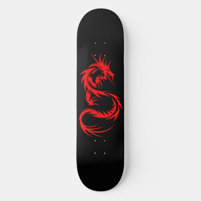 Skateboard Dragon rouge (Recto)