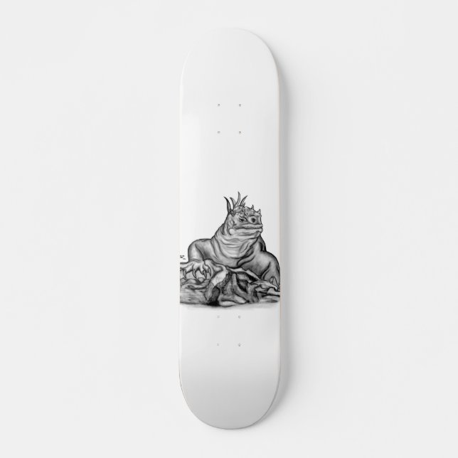 Skateboard Dragon sur le rocher (Devant)