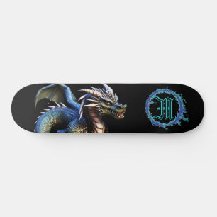 Skateboard *~* Dragon Turquoise métallique AP88 à fibre éléme