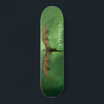 Skateboard Dragon Volant Vert Nebula Galaxy Monogramme<br><div class="desc">Cette conception peut être personnalisée en choisissant l'option personnaliser pour ajouter du texte ou apporter d'autres modifications. Si ce produit a la possibilité de transférer la conception à un autre article, s'il vous plaît assurez-vous d'ajuster la conception pour s'adapter si nécessaire. Contactez-moi à colorflowcreations@gmail.com si vous souhaitez avoir cette conception...</div>