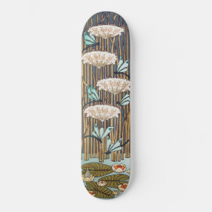Skateboard Dragonflies Water Lilies Marais Art Nouveau