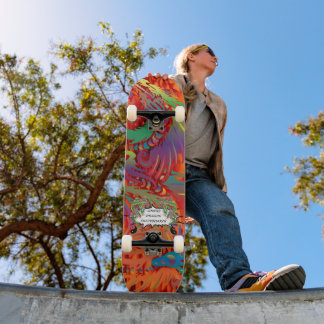 Skateboard Dragons Colorés JDS