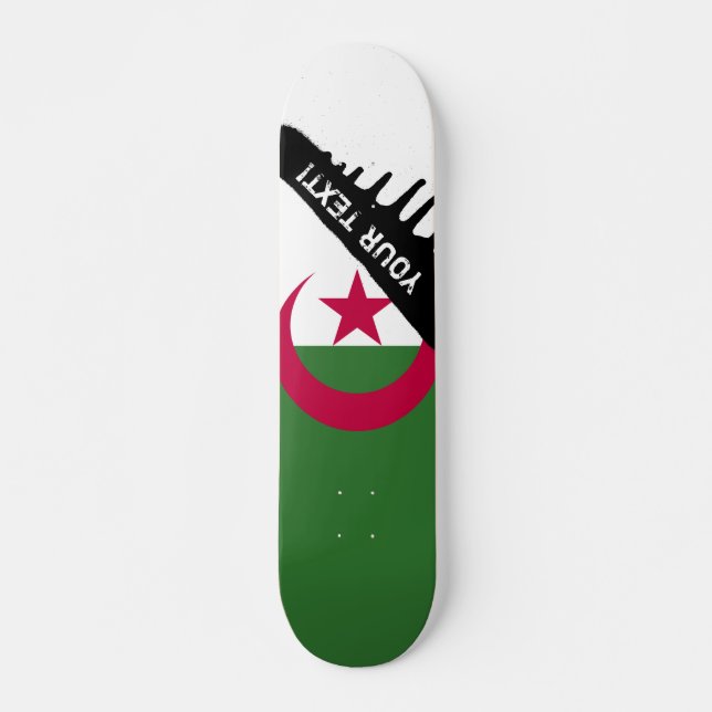 Skateboard Drapeau Algérie (Devant)